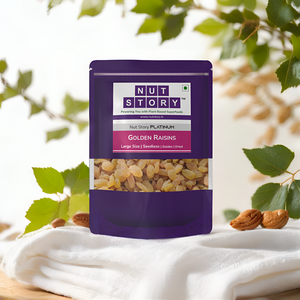 Nut Story Platinum Golden Raisins — sun-dried seedless golden raisins, front of pack
